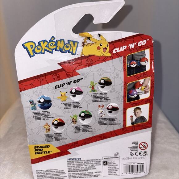 Pokemon Chimchar Clip 'N' Go Battle Ready Poke Ball NEW in Package - Picture 4 of 5